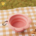 Dog Collapsible Bowl Folding Silicone Pet Travel Bowls Food Water Feeding BPA Free Foldable Cup Dish With Carabiner PETART